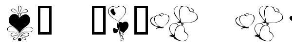 KR With Heart font preview